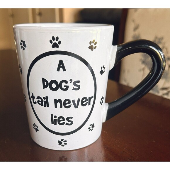 Dog Lovers Coffee Mug A Dogs Tail Never Lies By Enjoy Life - Picture 2 of 4